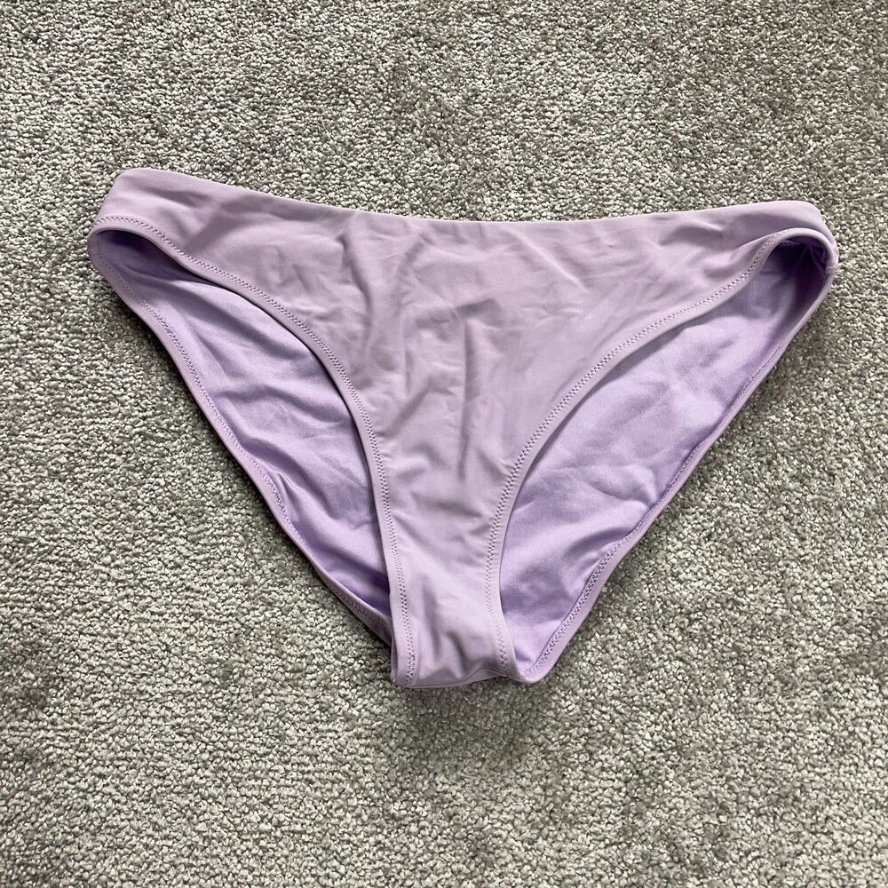 Unbranded Swimwear Bikini Bottom Womens Large Solid Lilac Stretch Summer Beach